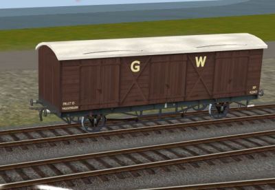 GWR Fruit D Van - early livery
