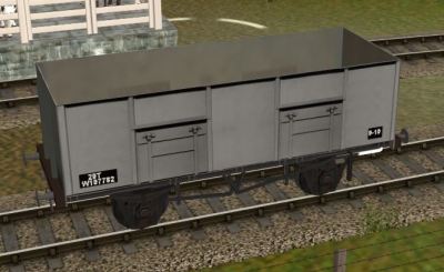 BR ex GWR 20 ton (2) side door wagon