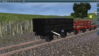 End tipping granite/ballast waggon