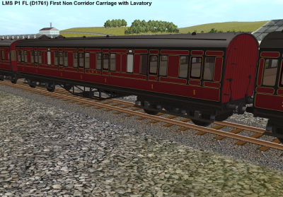 LMS P1 FL (D1761) First Class Non Corridor Carriage with Lavatory