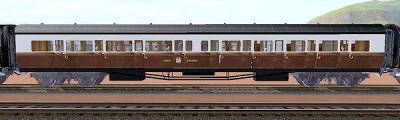 GWR 1922 Composite Coach - No destination boards - lot 1310