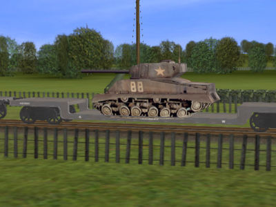 GWR Crocadile with Sherman Tank load