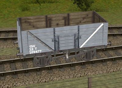 GWR 7 plank end door wagon post 1937 livery