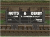 Notts & Derby Collieries 7 plank wagon