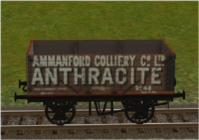 Ammanford Colliery 7 plank wagon
