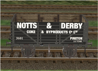 Notts & Derby Collieries 7 plank wagon