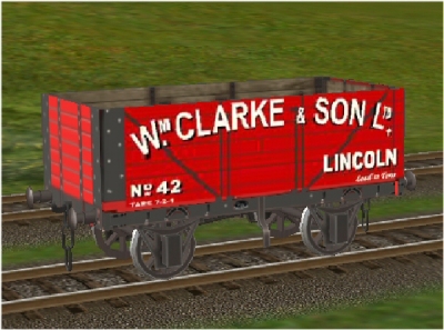 Wm Clarke 7 plank wagon