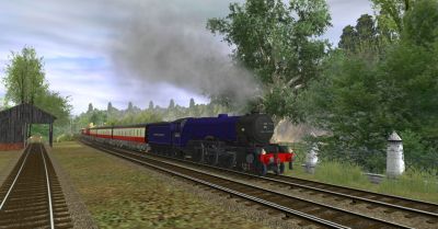 Flying Scotsman in BR Experimental Purple by edh6